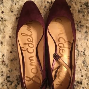Sam Edelman merlot, slingback shoe